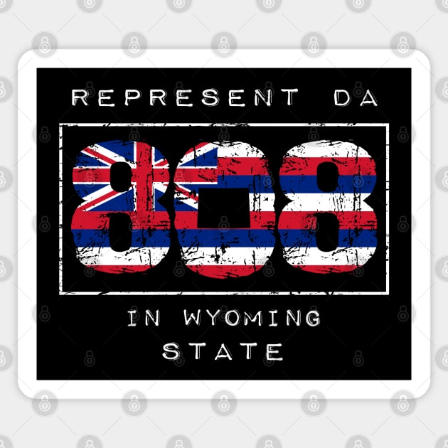 Rep Da 808 in Wyoming State by Hawaii Nei All Day Sticker by hawaiineiallday